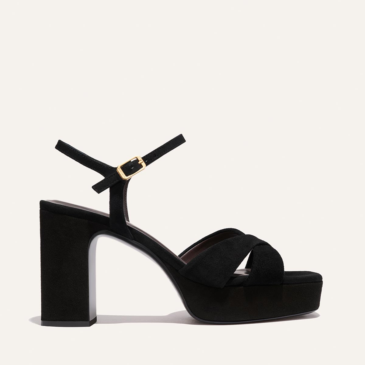 Margaux The Paloma Platform - Black Suede