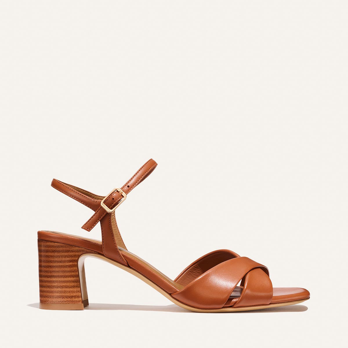 Margaux The Paloma Sandal - Saddle Nappa