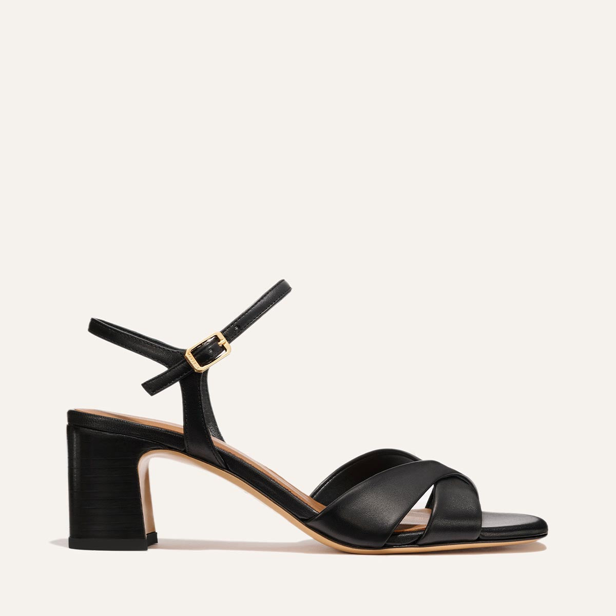 Margaux The Paloma Sandal - Black Nappa