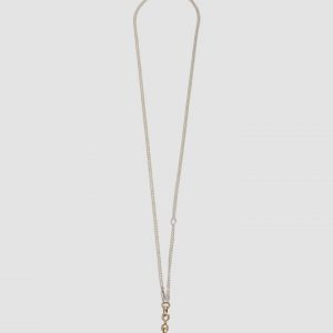 Lorenstewart Mixed Metal Lunette Barbell Link Necklace