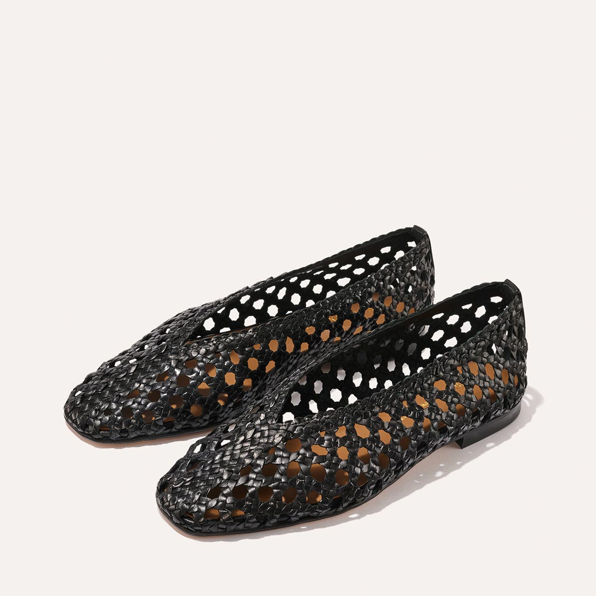 Margaux The Woven Paz - Black Woven Leather