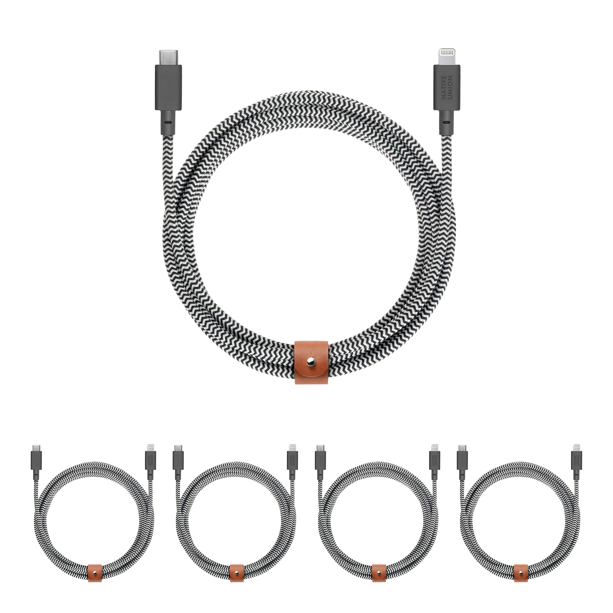 Native Union 5-Pack Belt Cable XL (USB-C to Lightning)