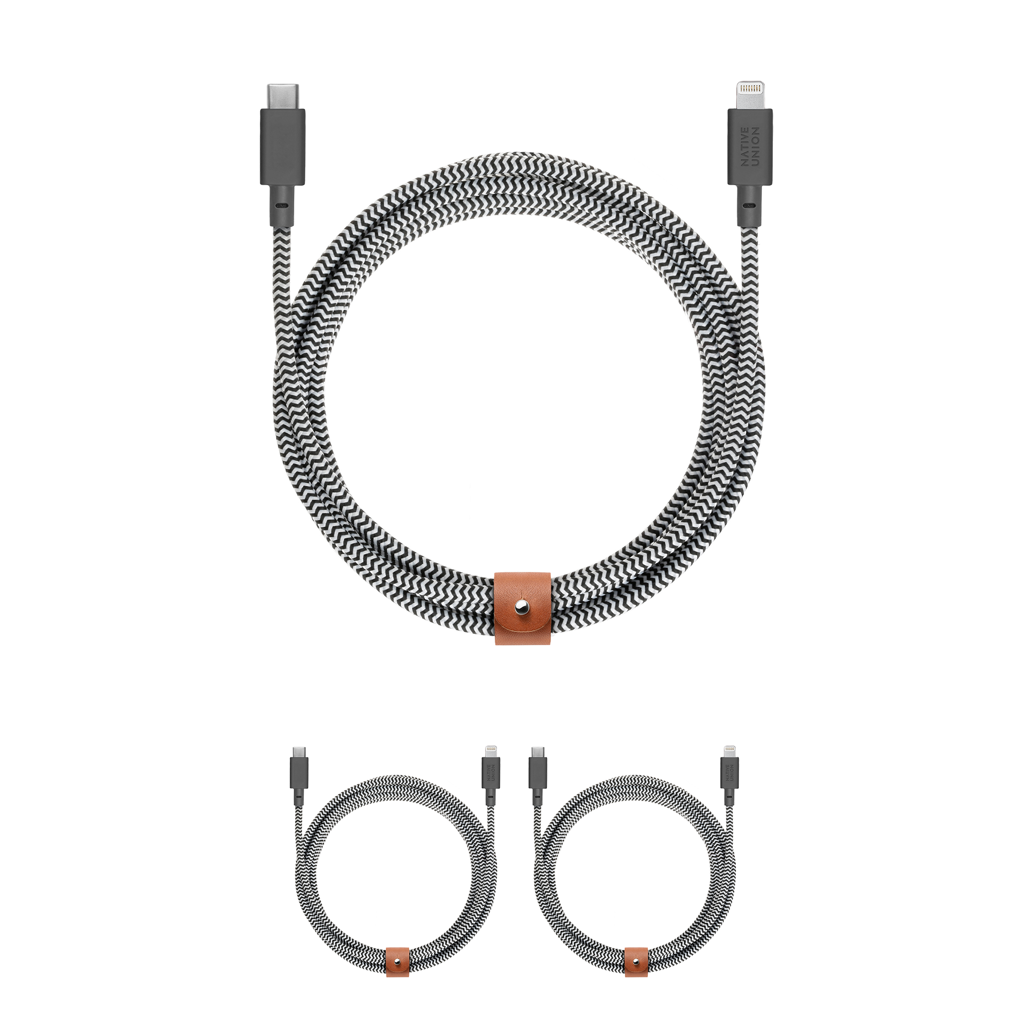 Native Union 3-Pack Belt Cable XL (USB-C to Lightning)