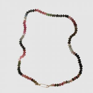 Lorenstewart Tourmaline Safety Pin Necklace