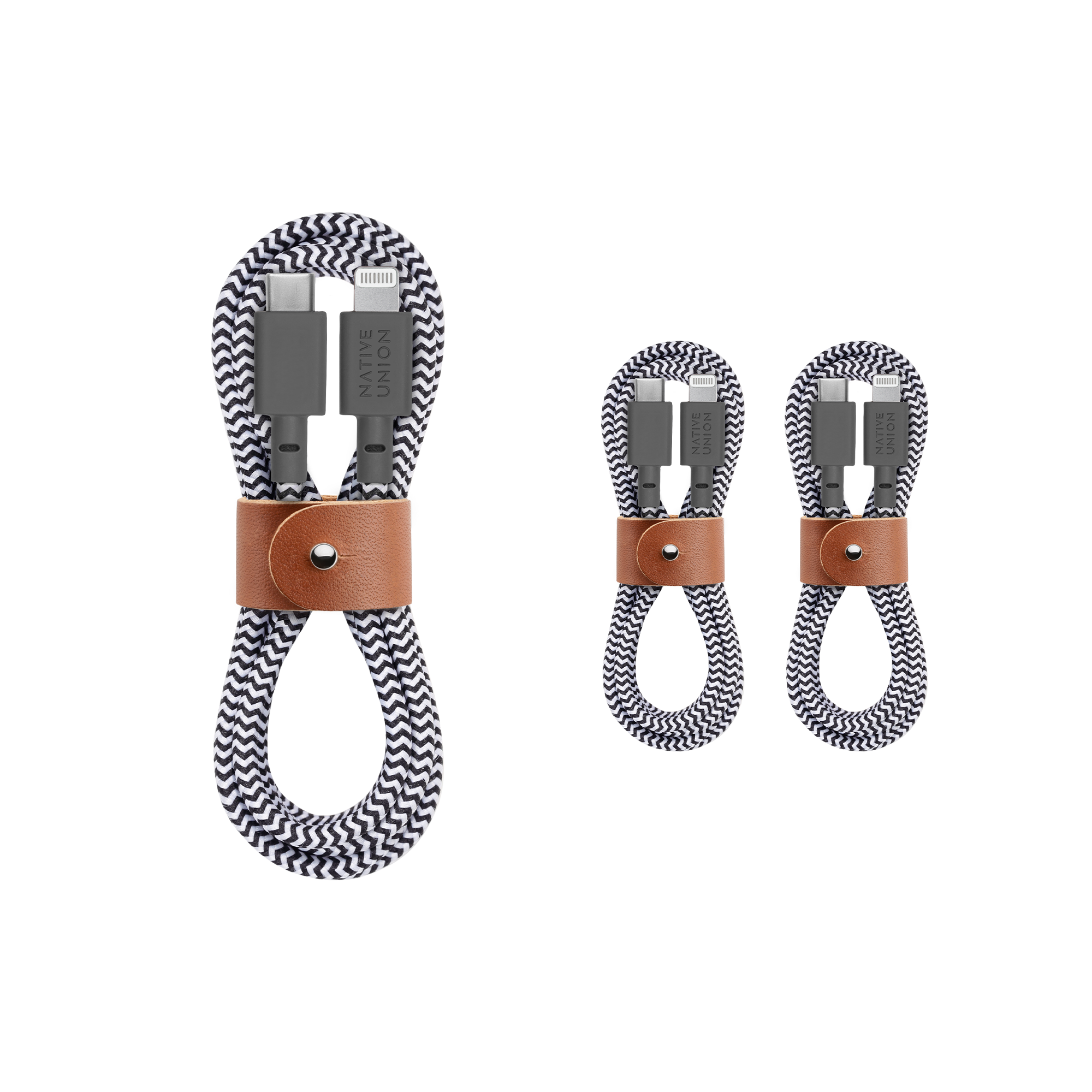Native Union 3-Pack Belt Cable (USB-C to Lightning)