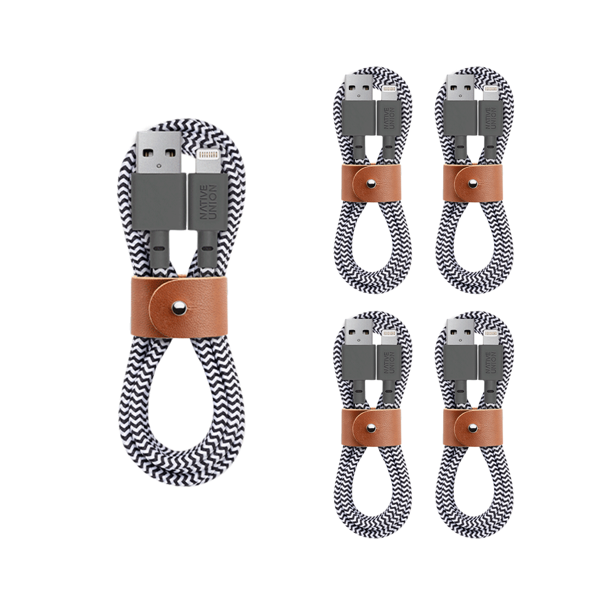 Native Union 5-Pack Belt Cable (USB A to Lightning)