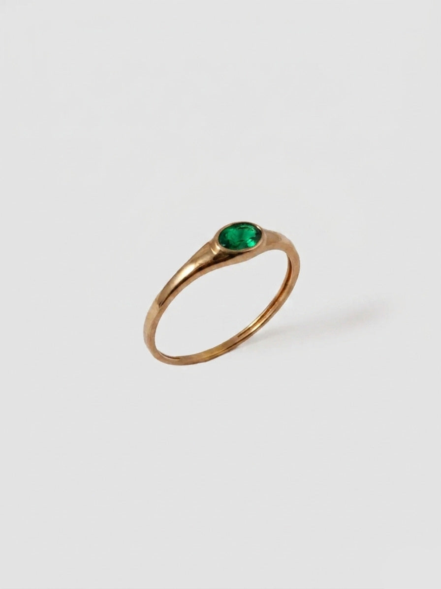 Lorenstewart Mini Emerald Signet