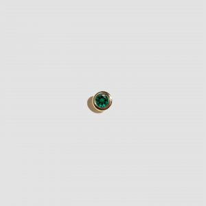 Lorenstewart Emerald Bezel Stud