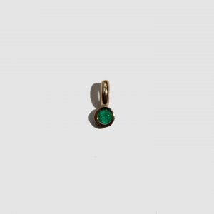 Lorenstewart Emerald Bezel Pendant
