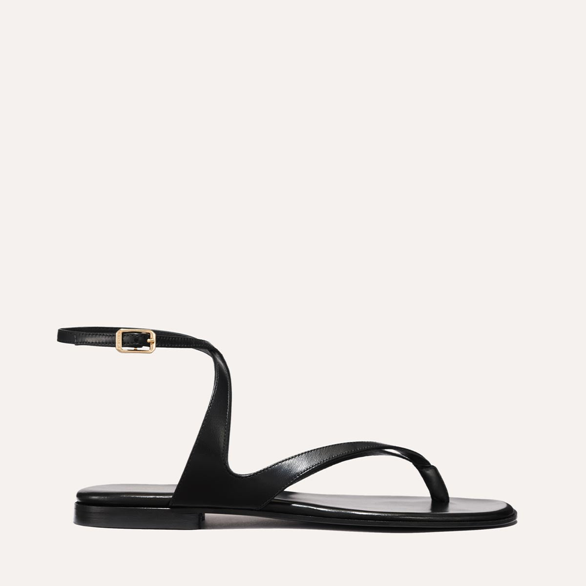 Margaux The Palermo Sandal - Black Nappa