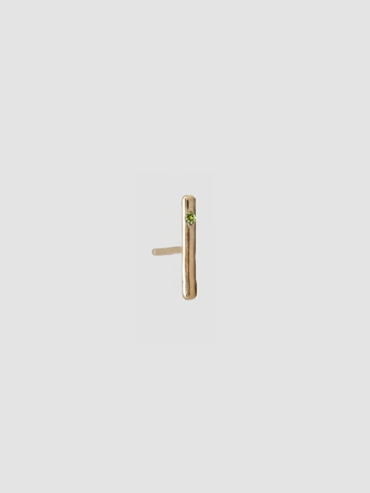 Lorenstewart Peridot Solo Rod Stud