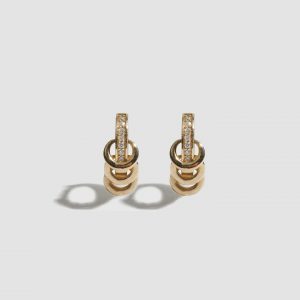 Lorenstewart Diamond Pierced Huggies