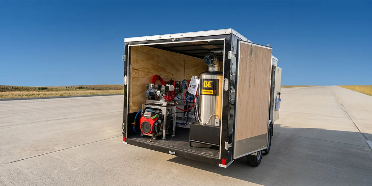 Drone Nerds Peak Pro Solution Suite Cleaning Trailer - ABZ C10 Drone with Trailer