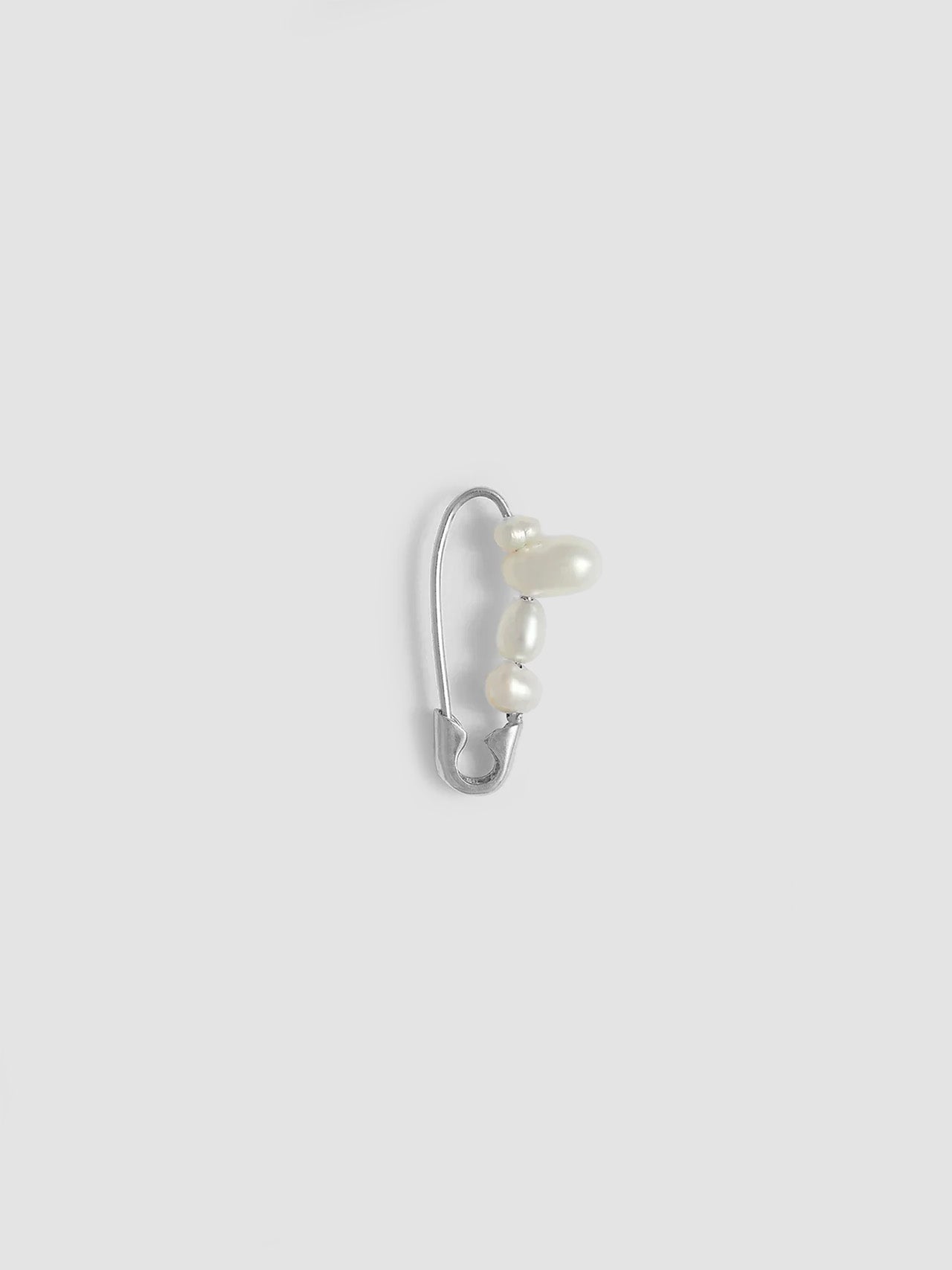 Lorenstewart Mini Mixed Pearl Safety Pin Earring
