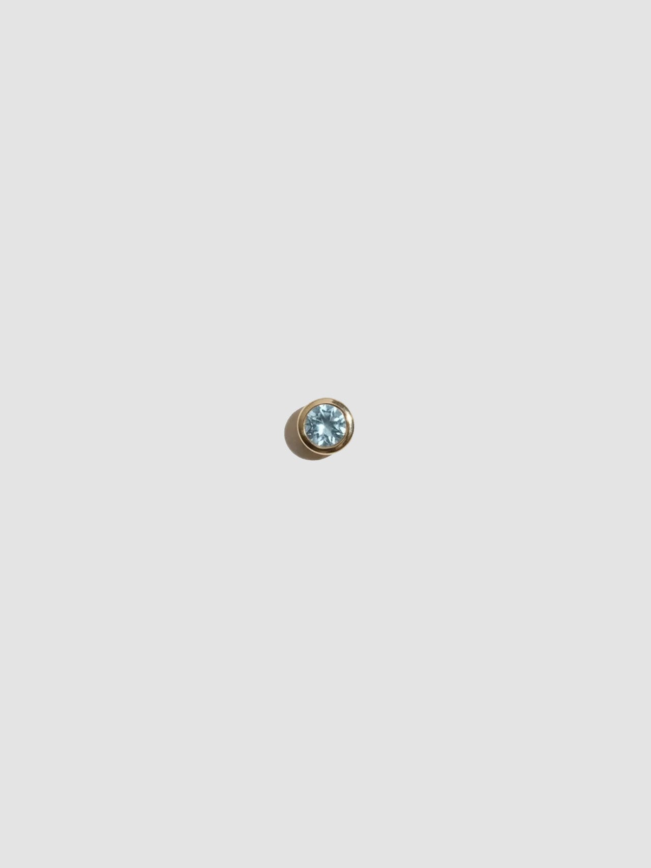 Lorenstewart Aquamarine Bezel Stud