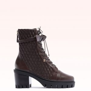 Alexandre Birman Quilted Clarita Combat 60 Dark Plum