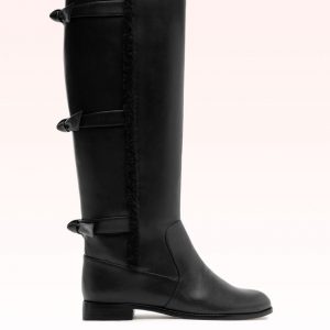 Alexandre Birman Lolita Tall Boot Flat Black