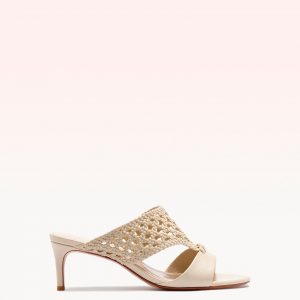 Alexandre Birman Lia Mule 60 Eggshell