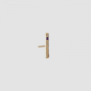 Lorenstewart Amethyst Solo Rod Stud