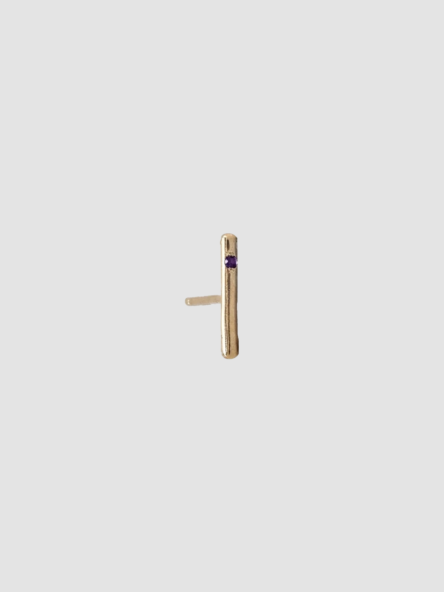 Lorenstewart Amethyst Solo Rod Stud