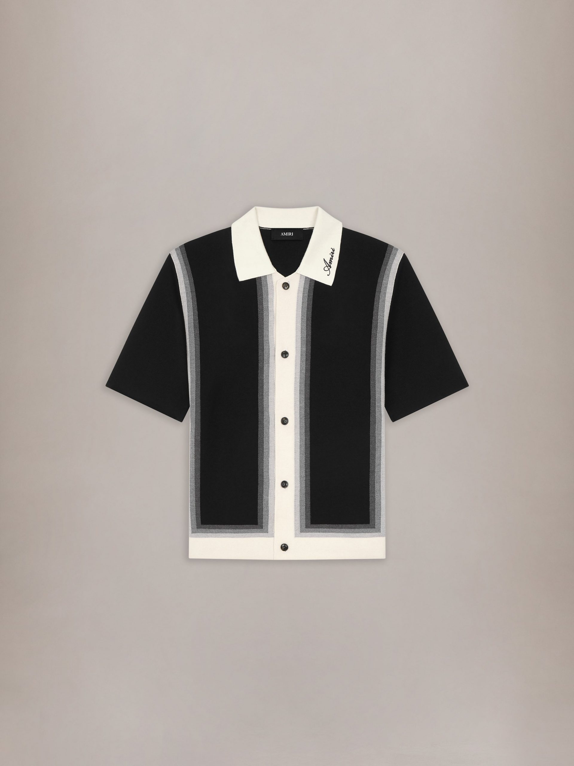 AMIRI PANELS KNIT SHIRT - Black