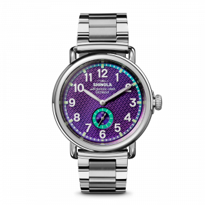 Shinola Runwell Watch - Silicon Purple Subsecond