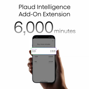 Plaud Intelligence Add-On Extension (6,000 mins)