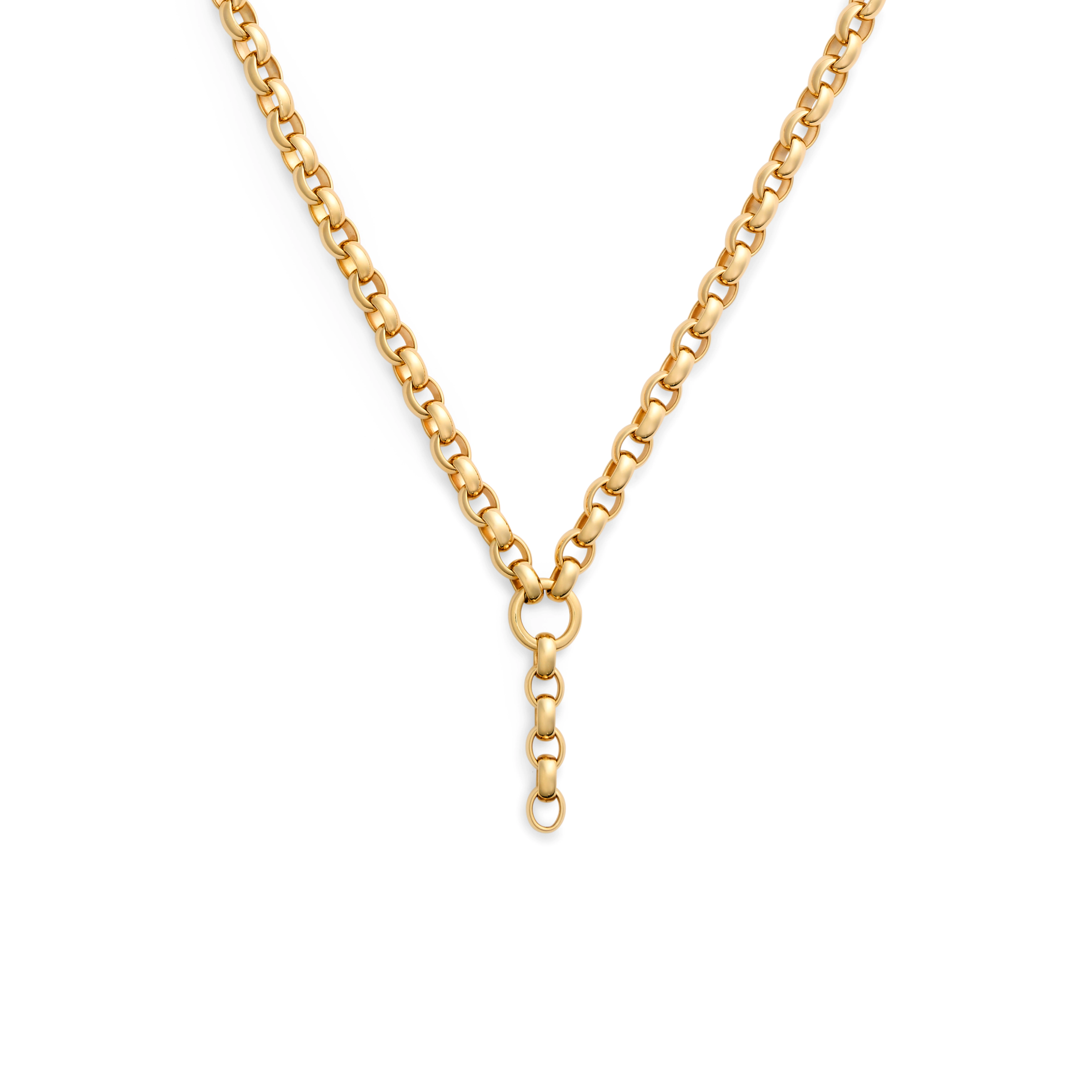 Foundrae Belcher | Oversized Belcher Extension Chain | Yellow Gold
