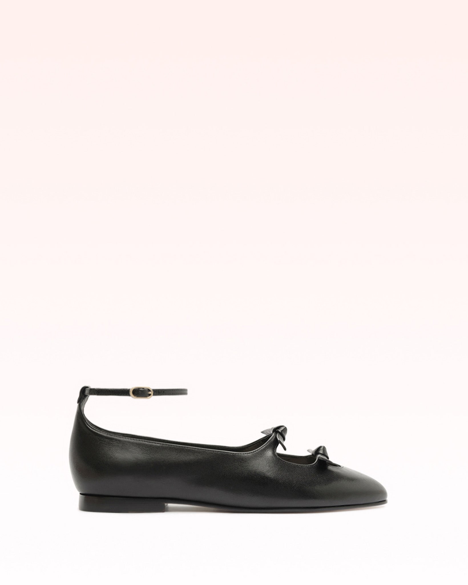 Alexandre Birman Slim Clarita Peep Ballerina Black