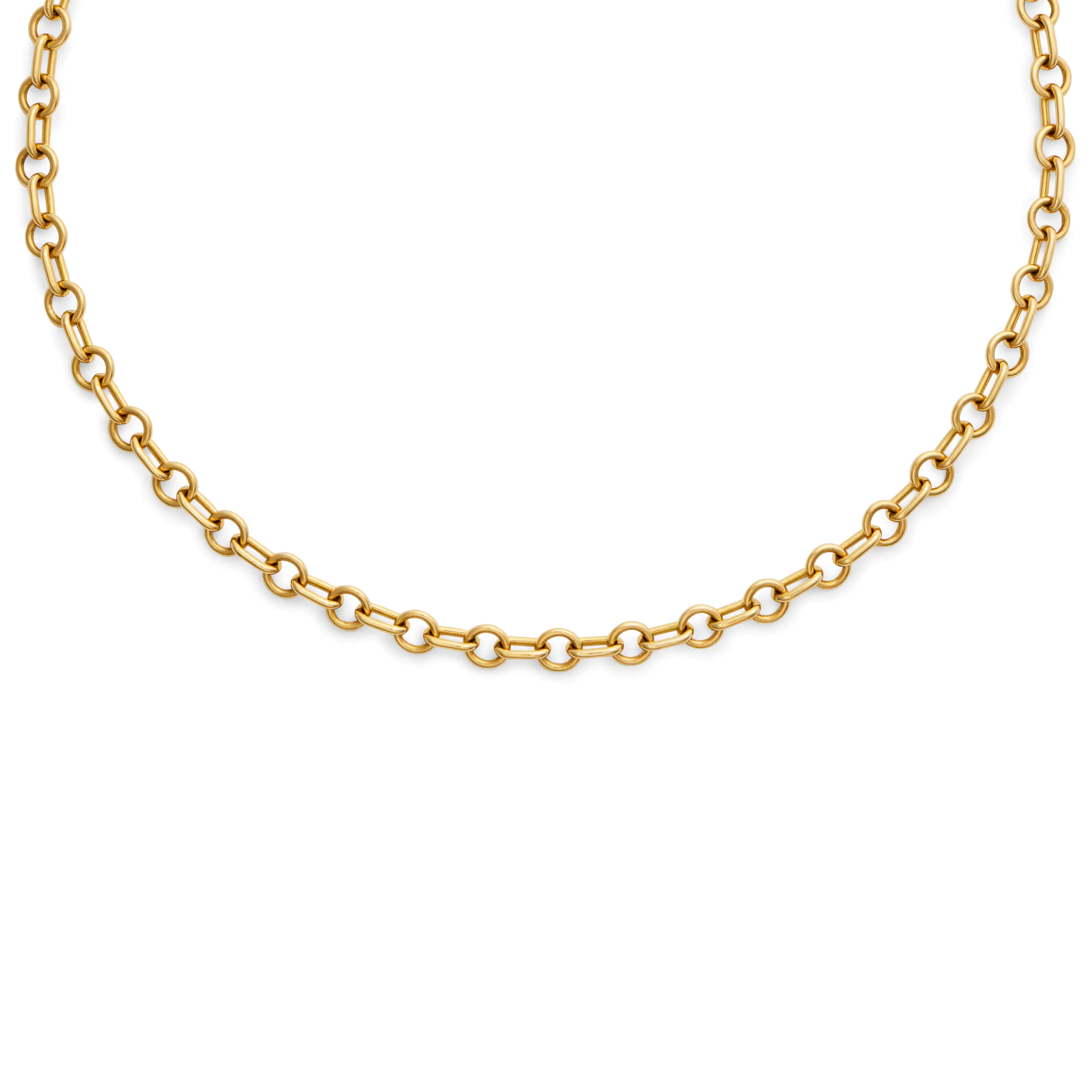 Foundrae Mixed Link | Small Mixed Link Chain | Yellow Gold