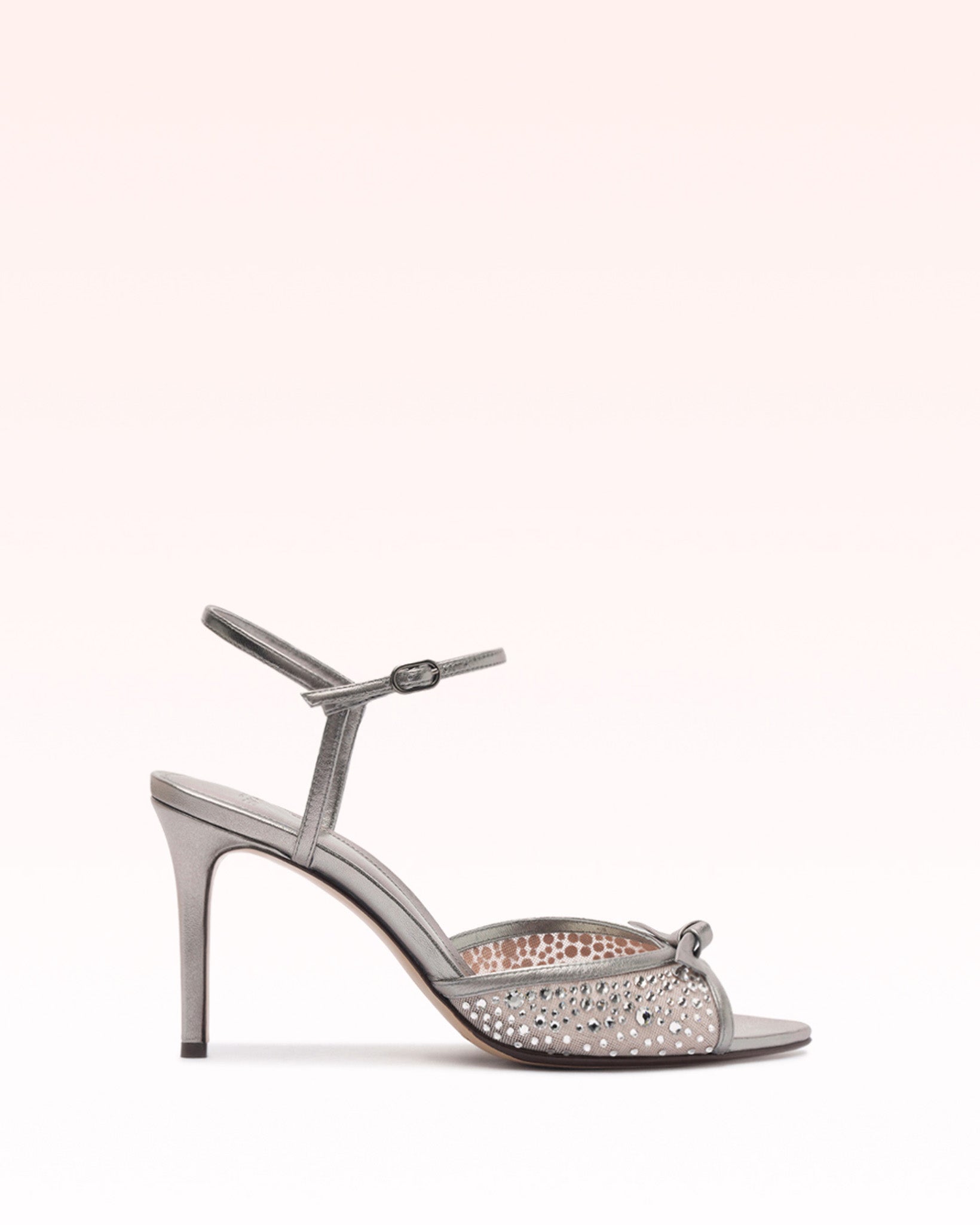 Alexandre Birman Slim Clarita Crystal Net 85 Grafite