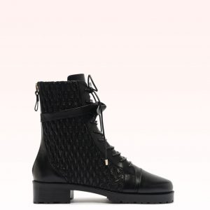 Alexandre Birman Quilted Clarita Combat 30 Black