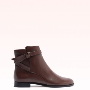 Alexandre Birman Asymmetric Clarita Bootie 15 Brown