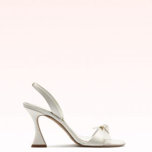 Alexandre Birman Clarita Sling 85 Satin Bianco