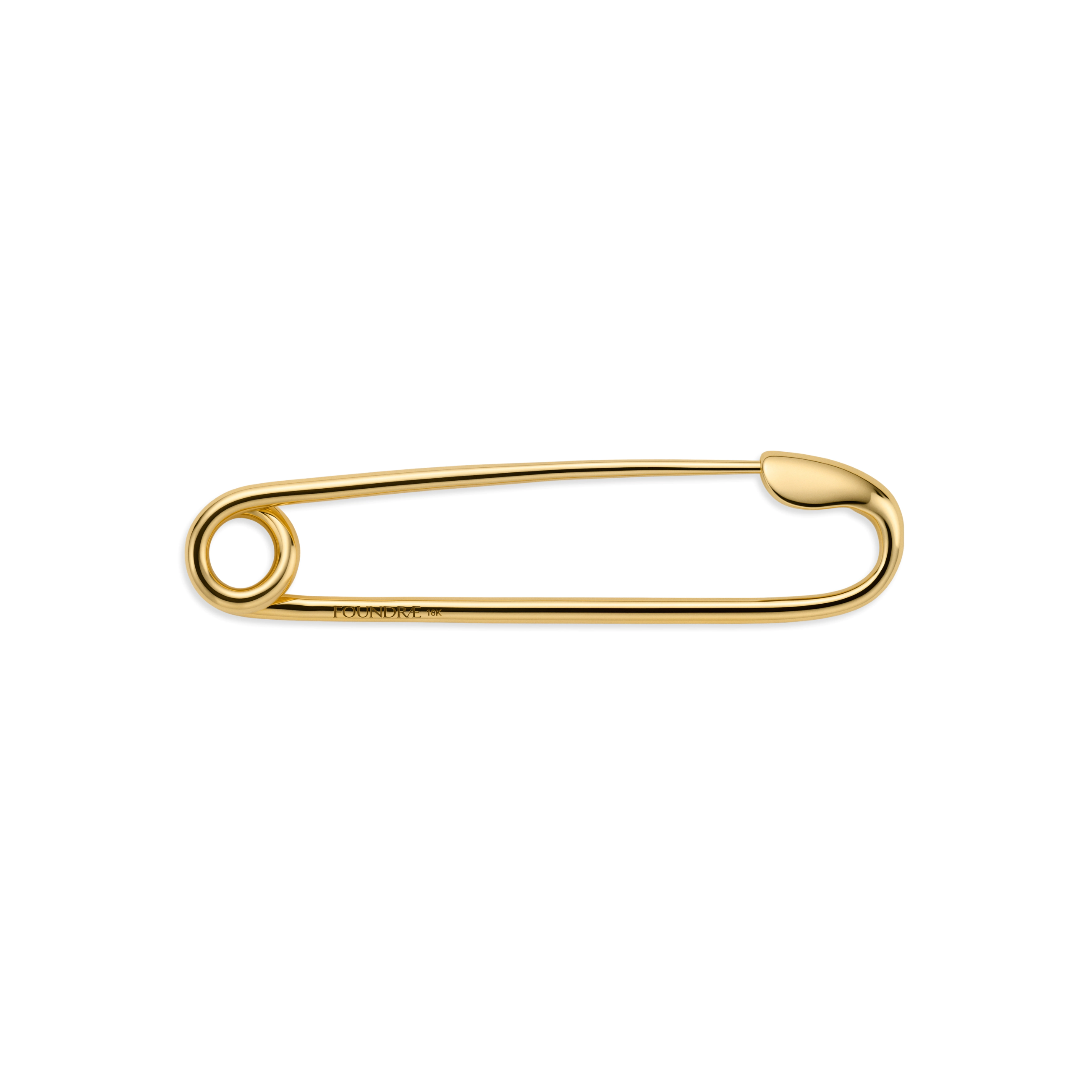 Foundrae Safety Pin | Yellow Gold