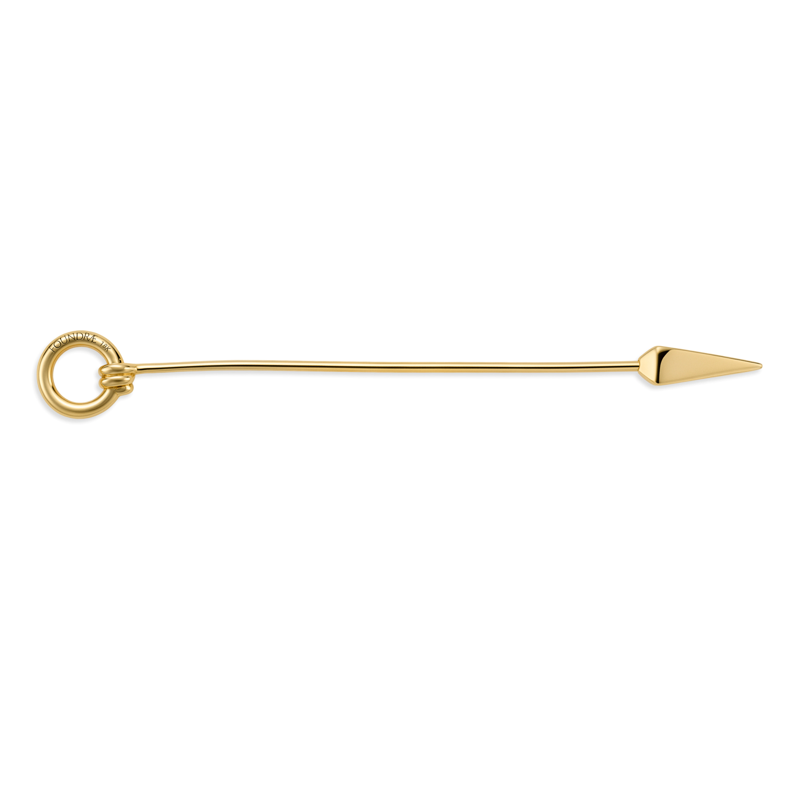 Foundrae Stick Pin | Yellow Gold