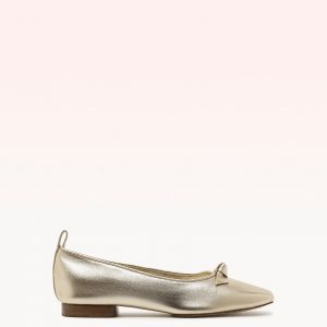 Alexandre Birman Slim Clarita Street Flat Golden