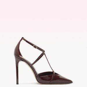 Alexandre Birman Serena Pump 100 Cherry Lacquer