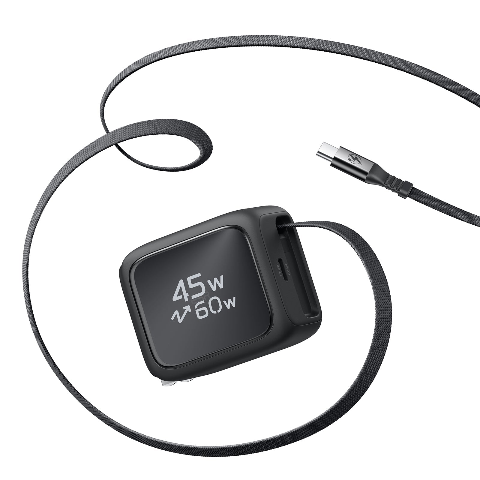 ESR Xtend 45W Retractable Charger - US Plug - Black