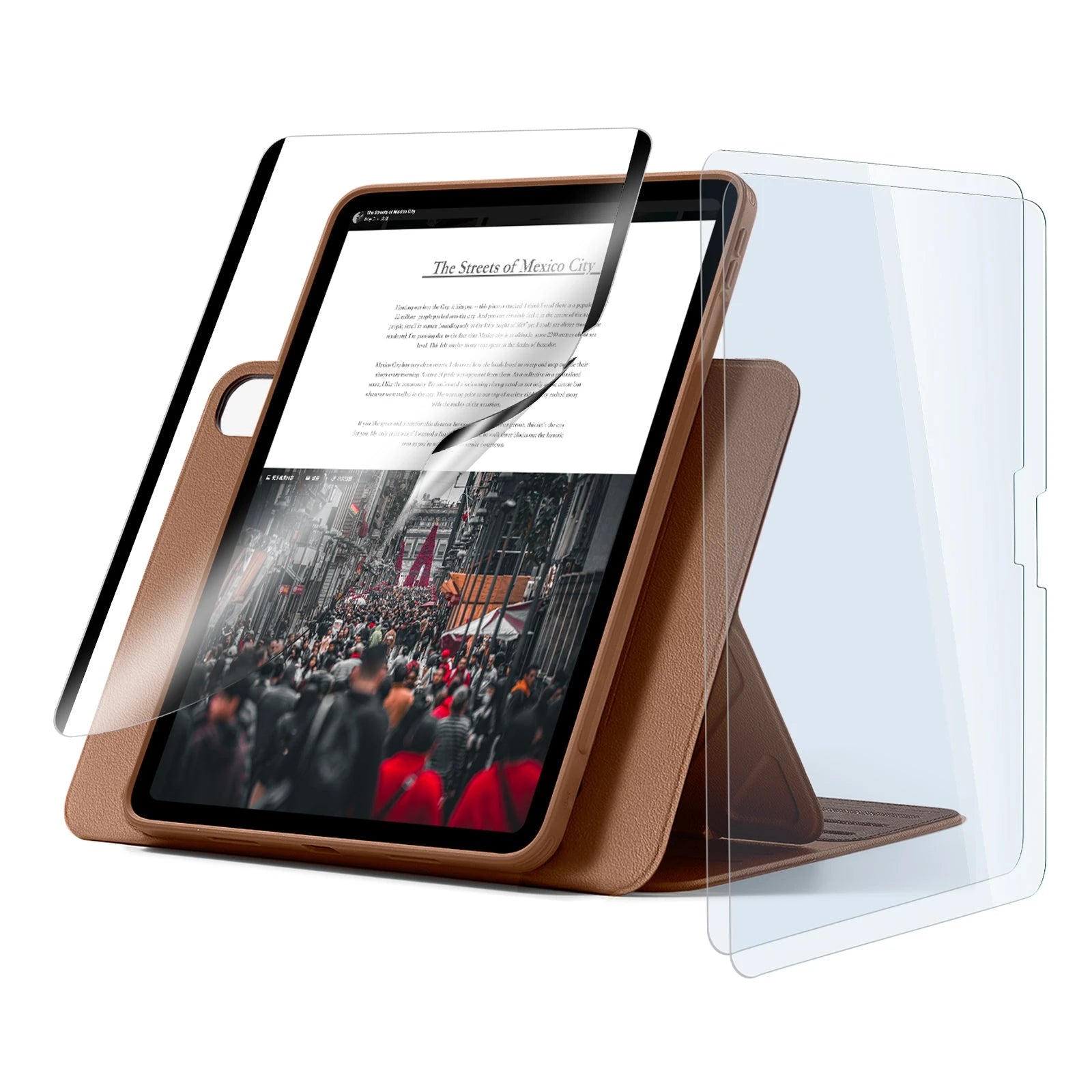 ESR iPad Pro 13" (2024) Shift Transformation Bundle - Brown