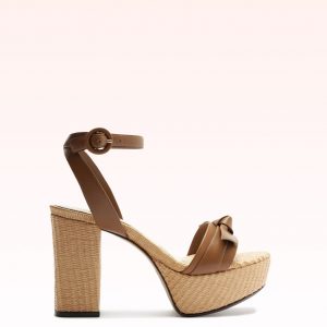 Alexandre Birman Clarita Raffia 95 Espresso