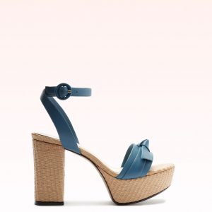 Alexandre Birman Clarita Raffia 95 Denim