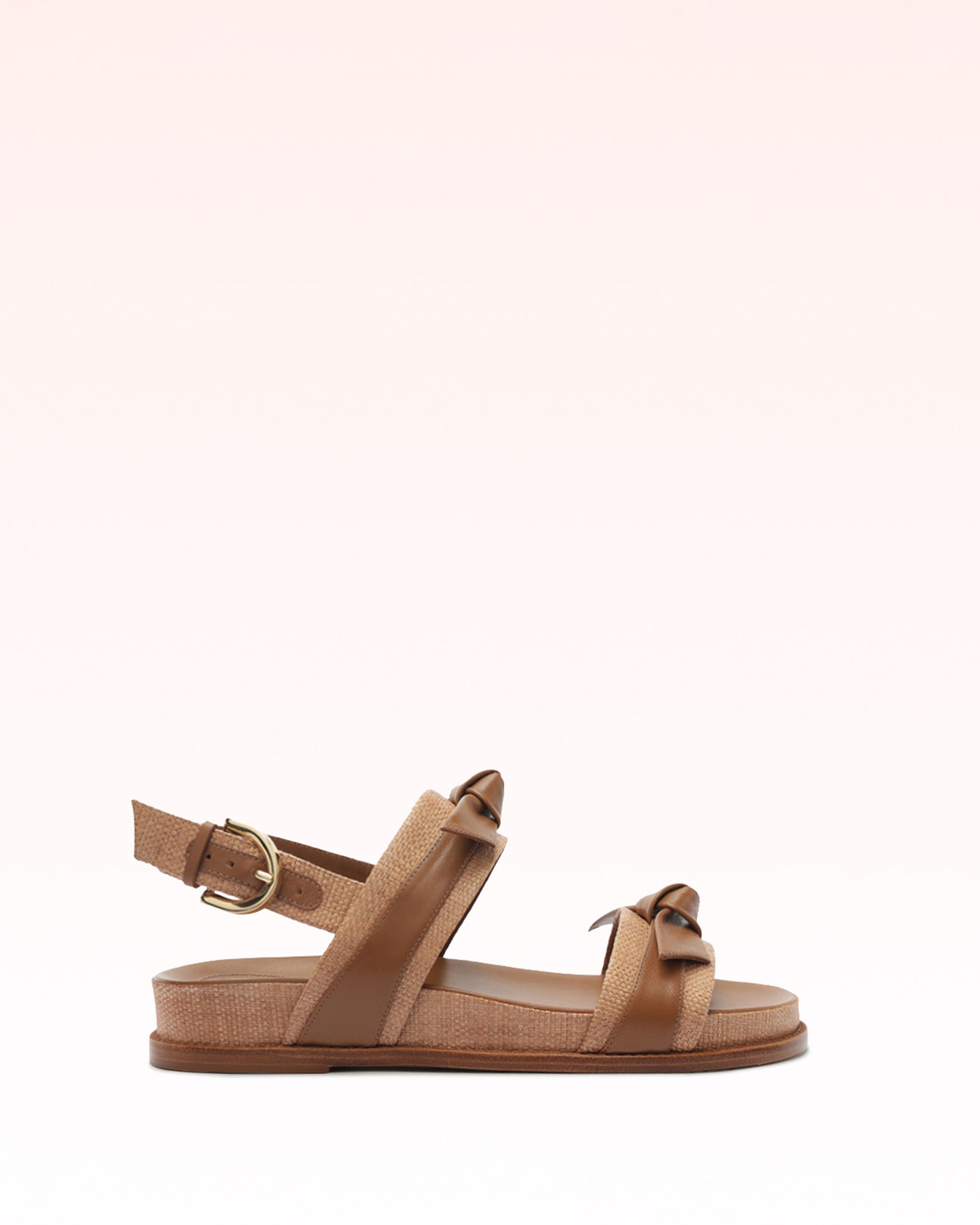 Alexandre Birman Clarita Raffia Sport Sandal Espresso