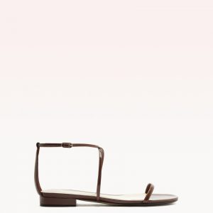 Alexandre Birman Cynthia Flat Chocolate Fondue