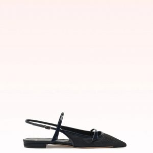 Alexandre Birman Tita Moire Flat Dark Blue