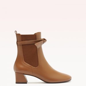 Alexandre Birman Clarita Almond Bootie 45 Espresso