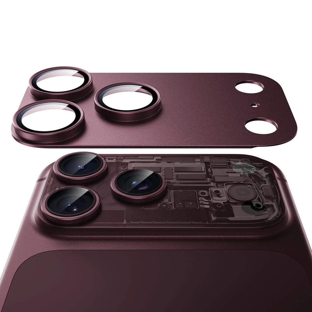 ESR iPhone 2026 Pro Max Armorite® Pro Camera Lens Protector (Full Coverage) - Deep Burgundy