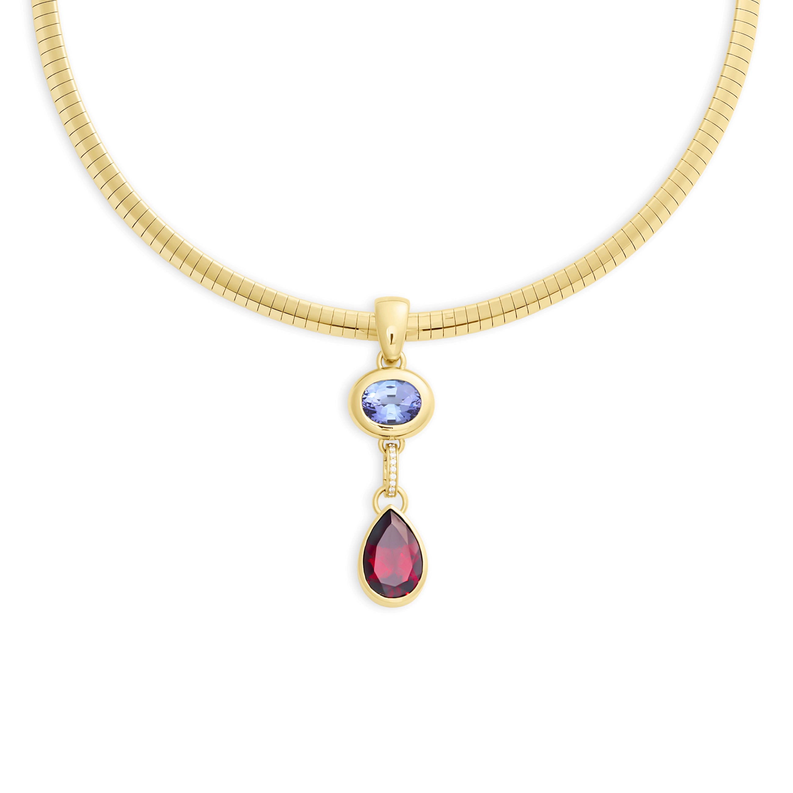 Foundrae One of a Kind - True Love | Tanzanite Gemstone Cache Link and Forever & Always a Pair Medi