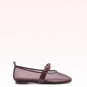 Alexandre Birman Clarita Ballerina 15 Cherry Lacquer
