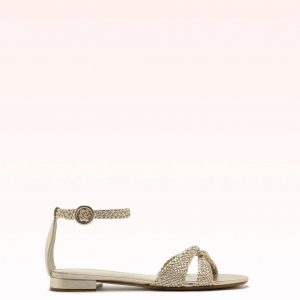 Alexandre Birman Sabrina Flat Golden